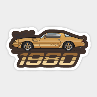 Gold 1980 Sticker